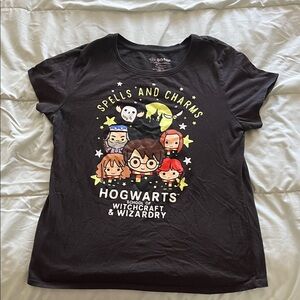 Hogwarts glow in the dark Black adult women T-Shirt